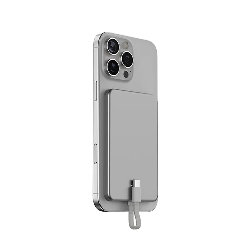 Magnetic power bank, suitable for Apple 16 mobile phone 15 ultra-thin and portable, with its own cable mobile power supply.
Magnetic power bank, suitable for Apple 16 mobile phone 15 ultra-thin and portable, with its own cable mobile power supply.