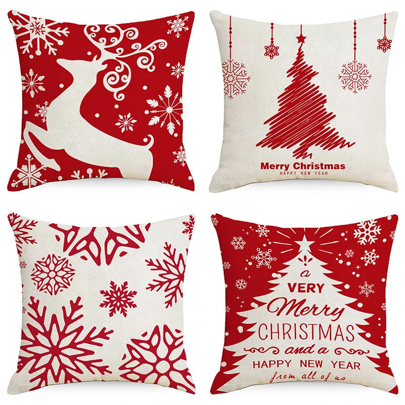 Christmas Pillow Case Red Blue Linen Printed Tree Elk Festival Home Scene Decoration Pillowcase Square 45cm Sofa Bedding Bedroom
Christmas Pillow Case Red Blue Linen Printed Tree Elk Festival Home Scene Decoration Pillowcase Square 45cm Sofa Bedding Bedroom