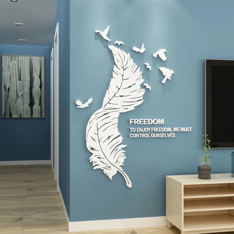 1 Set Feather Flying Bird Wall Sticker Water Proof Acrylic Home Decoration Wall Sticker Three-dimensional Mirror Wall Sticker
1 Set Feather Flying Bird Wall Sticker Water Proof Acrylic Home Decoration Wall Sticker Three-dimensional Mirror Wall Sticker