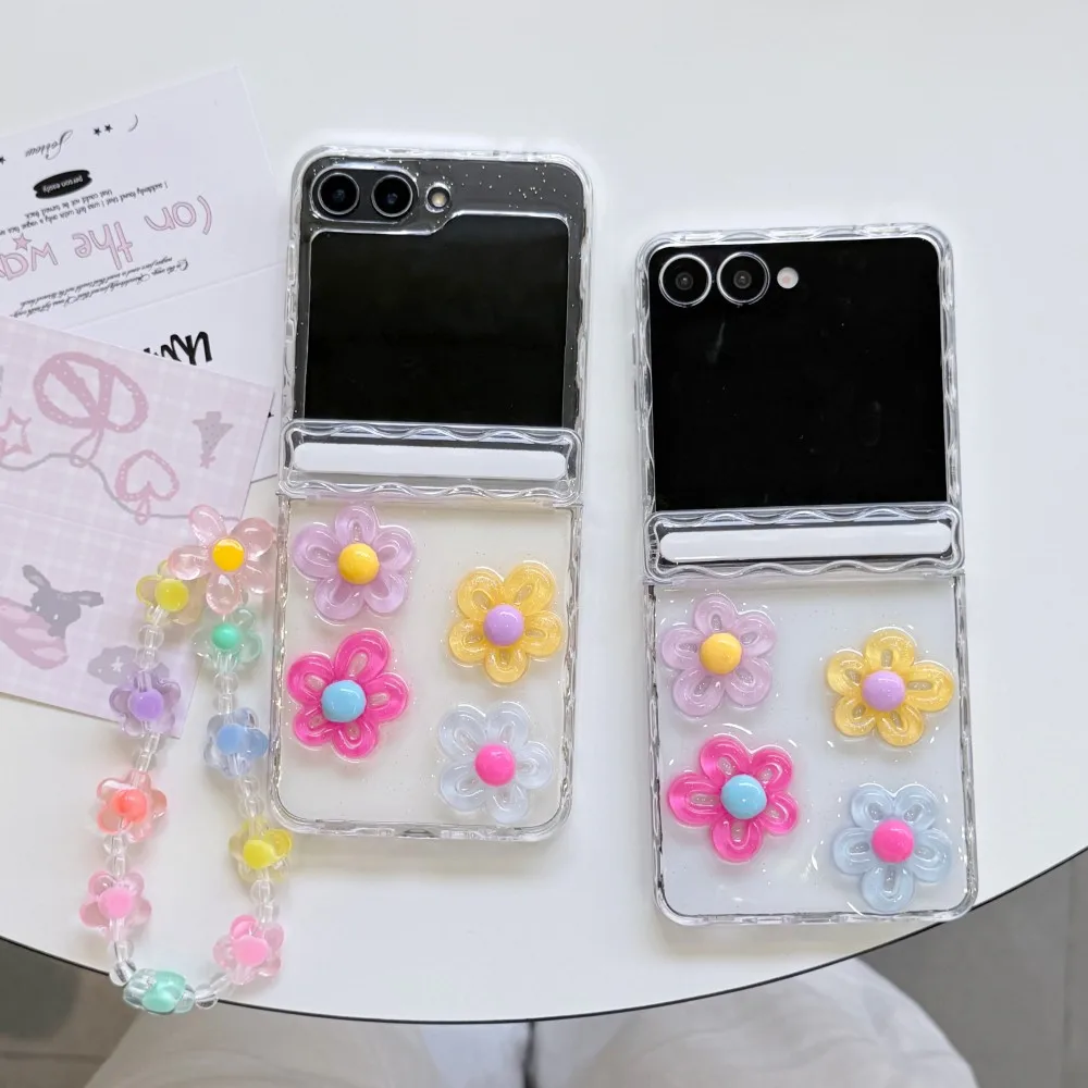 3D For Samsung Galaxy Z Flip 5 6 7 5G Flower Bracele Case Hinge Magnetic PC Shell Shockproof Protective Transparent Back Cover
3D For Samsung Galaxy Z Flip 5 6 7 5G Flower Bracele Case Hinge Magnetic PC Shell Shockproof Protective Transparent Back Cover