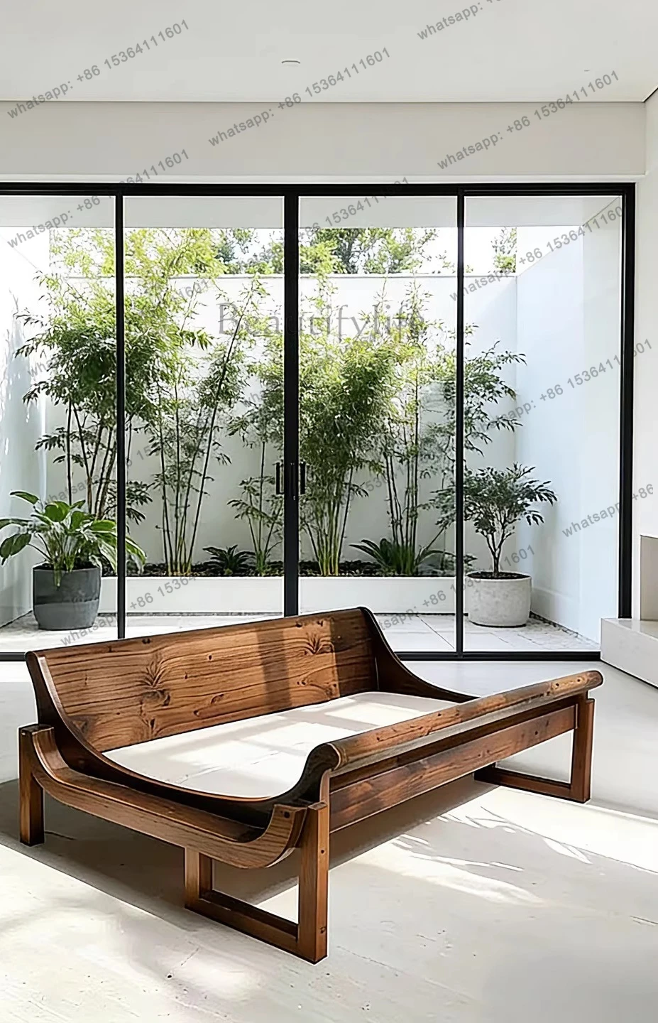 New Chinese-style North American black walnut Arhat bed medieval wabi-sabi wind solid wood chaise longue
New Chinese-style North American black walnut Arhat bed medieval wabi-sabi wind solid wood chaise longue