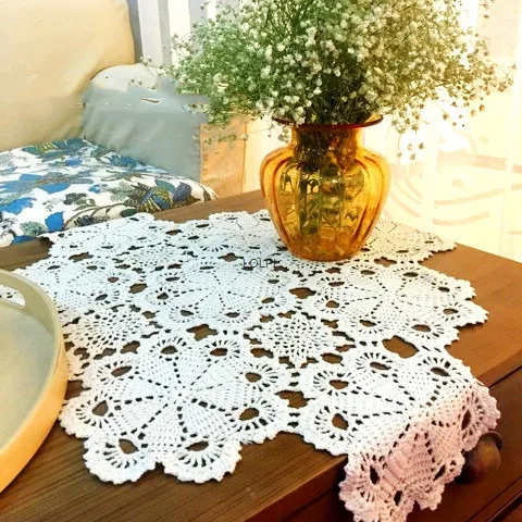 Handmade Crochet Hook Flower Pure Cotton Pastoral American Lace Woven Hollow Sofa Square Bedside Table Cover Cloth
Handmade Crochet Hook Flower Pure Cotton Pastoral American Lace Woven Hollow Sofa Square Bedside Table Cover Cloth