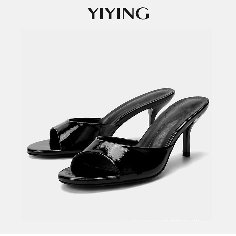 2026 Summer Patent Leather Heeled Slippers Elegant Nude Women's High Heel Sandals Sexy Stiletto Pointed Toe Women's Slippers
2026 Summer Patent Leather Heeled Slippers Elegant Nude Women's High Heel Sandals Sexy Stiletto Pointed Toe Women's Slippers