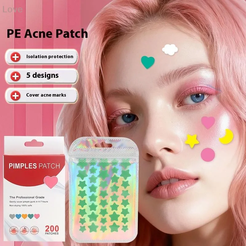 Press Edge PE Colorful Star Love Cloud Invisible Acne Patch Light Breathable For Liquid Pus Absorption Concealer Stickers
Press Edge PE Colorful Star Love Cloud Invisible Acne Patch Light Breathable For Liquid Pus Absorption Concealer Stickers