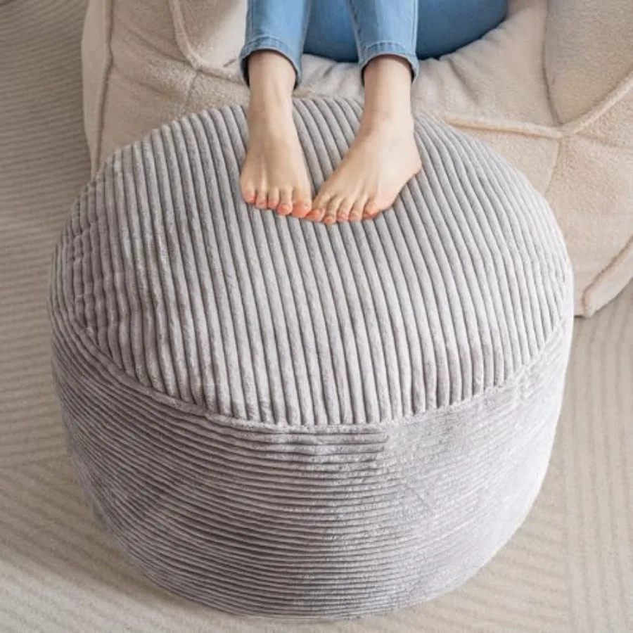 Round Stuffed Pouf Ottoman Corduroy Poufs with Foam Chunk Filling Furry and Fluffy Pouf Feet Stool Storage Ottoman 26 X 18 Floo
Round Stuffed Pouf Ottoman Corduroy Poufs with Foam Chunk Filling Furry and Fluffy Pouf Feet Stool Storage Ottoman 26 X 18 Floo