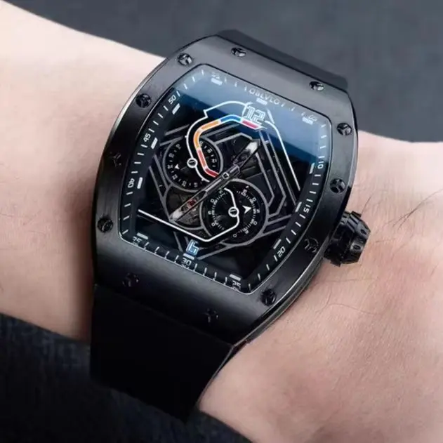 OBLVLO Men Automatic Watch Fashion 42mm Tonneau Mechanical Wristwatch Sapphire Waterproof Luminous Racetrack Dial Miyota 82S7
OBLVLO Men Automatic Watch Fashion 42mm Tonneau Mechanical Wristwatch Sapphire Waterproof Luminous Racetrack Dial Miyota 82S7