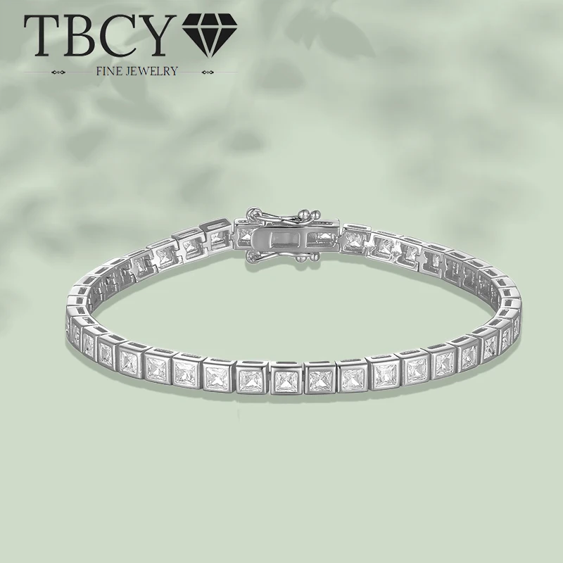 TBCYD 3/4mm Princess Cut Moissanite Tennis Bracelet For Women GRA Certified Original S925 Silver Sparkle Graduation Season Gift
TBCYD 3/4mm Princess Cut Moissanite Tennis Bracelet For Women GRA Certified Original S925 Silver Sparkle Graduation Season Gift