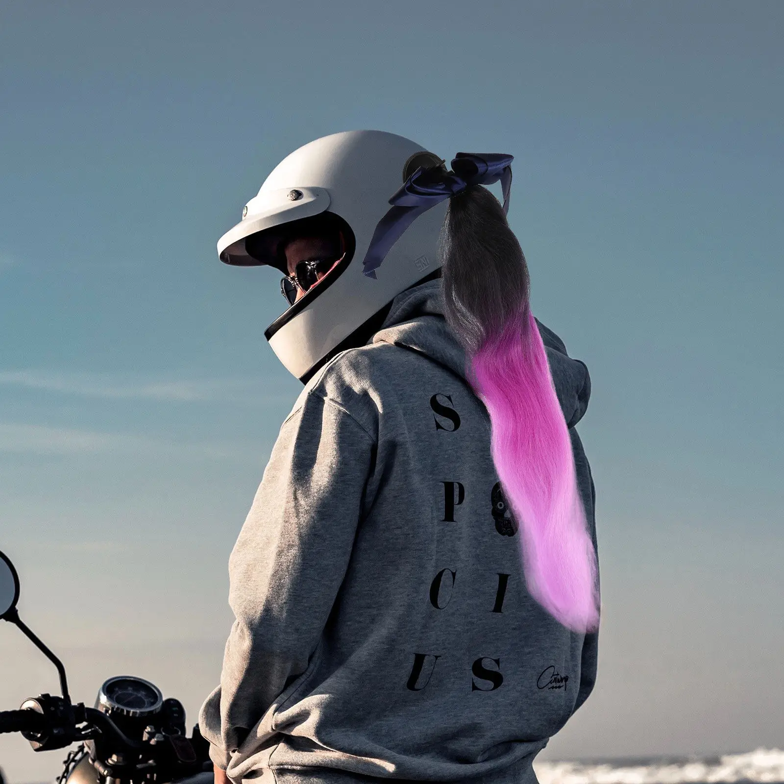 Motorcycle Decorative Ponytail Braid High Temperature Wire Replaceable Sucker Hair Durable Practical Bright ColorsHelmet
Motorcycle Decorative Ponytail Braid High Temperature Wire Replaceable Sucker Hair Durable Practical Bright ColorsHelmet