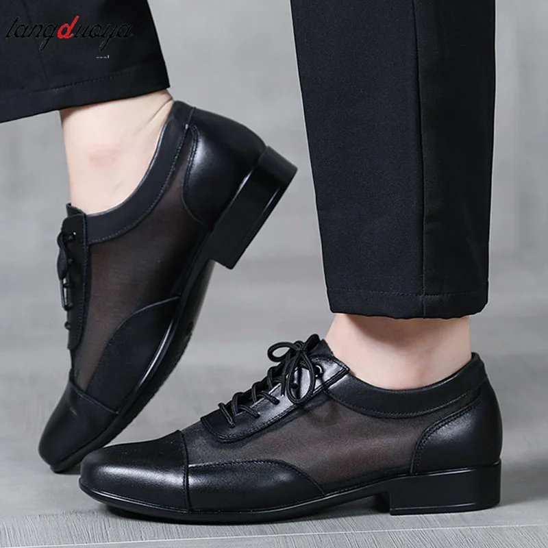 Summer Breathable Men's Latin Dance Shoes Splice Leather Ballroom Salsa Tango Waltz Mens Shoes For Theater Teachers Shoes
Summer Breathable Men's Latin Dance Shoes Splice Leather Ballroom Salsa Tango Waltz Mens Shoes For Theater Teachers Shoes