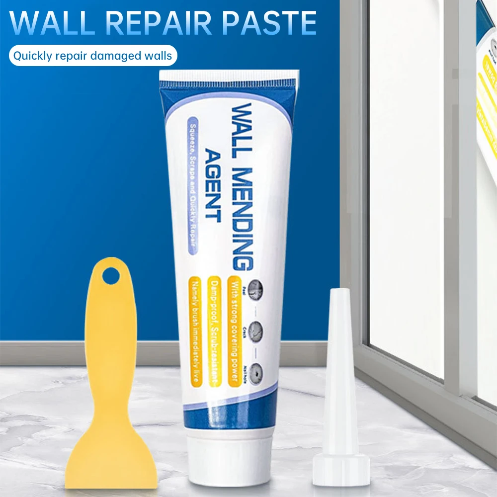 100g Wall Mending Agent Caulking Agent Wall Repair Cream With Scraper Waterproof Anti Mold White Wall Patching Cream Fast Drying
100g Wall Mending Agent Caulking Agent Wall Repair Cream With Scraper Waterproof Anti Mold White Wall Patching Cream Fast Drying