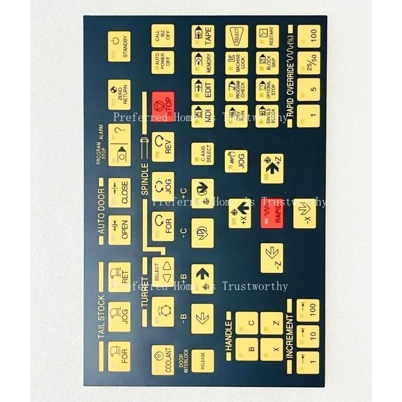 Suitable for 1PC Lathe CNC System KIT450 SKT15 SKT100 Button Film Button Panel
Suitable for 1PC Lathe CNC System KIT450 SKT15 SKT100 Button Film Button Panel