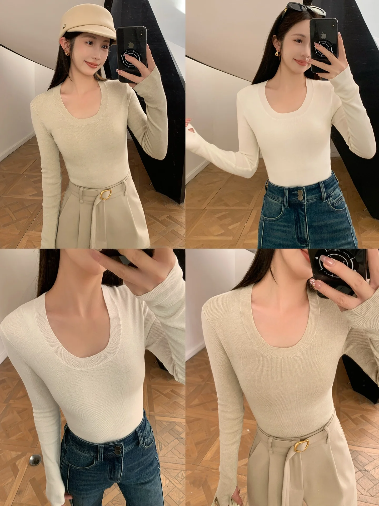 Slimming Effectiven Long Sve Women's Knitted Wool Blend Base irt Inner Wear Casual Sle round Ne ort Length
Slimming Effectiven Long Sve Women's Knitted Wool Blend Base irt Inner Wear Casual Sle round Ne ort Length
