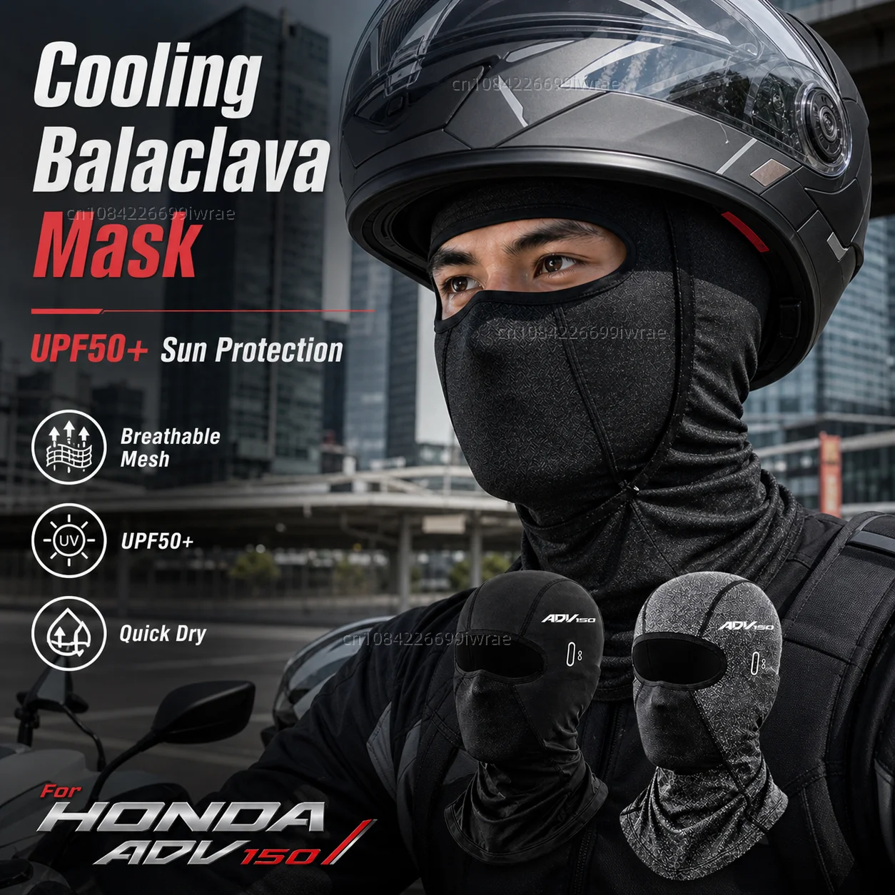 Cooling Motorcycle Balaclava Mask UPF50+ UV Protection Breathable Face Cover Summer For HONDA ADV 150 ADV150 2017 2018 2019
Cooling Motorcycle Balaclava Mask UPF50+ UV Protection Breathable Face Cover Summer For HONDA ADV 150 ADV150 2017 2018 2019