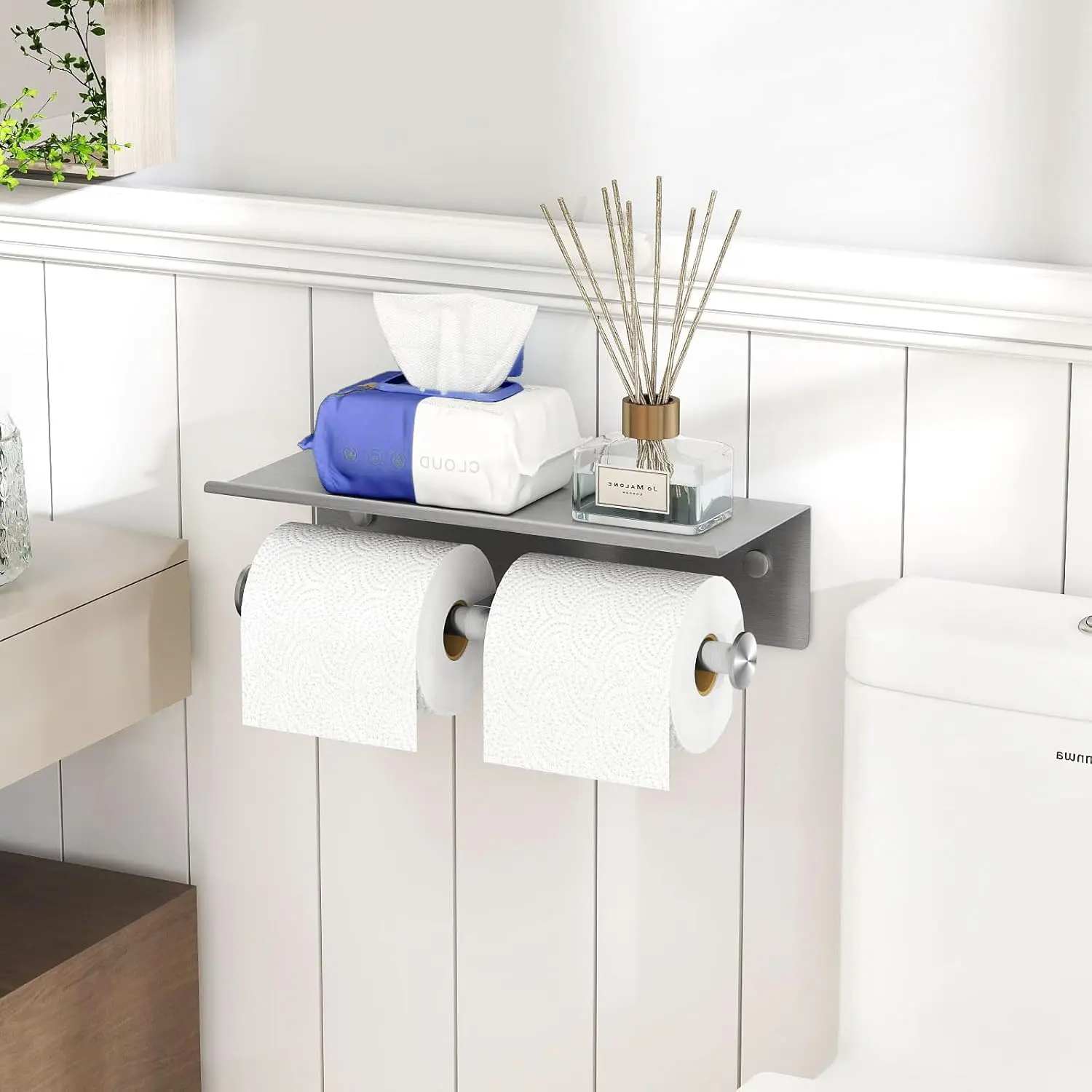 Двойной держатель туалетной бумаги с полкой, рулон салфеток для ванной комнаты, полка, держатель для туалетной бумаги, двойной рулон, держатель туалетной бумаги, унитаз
Двойной держатель туалетной бумаги с полкой, рулон салфеток для ванной комнаты, полка, держатель для туалетной бумаги, двойной рулон, держатель туалетной бумаги, унитаз