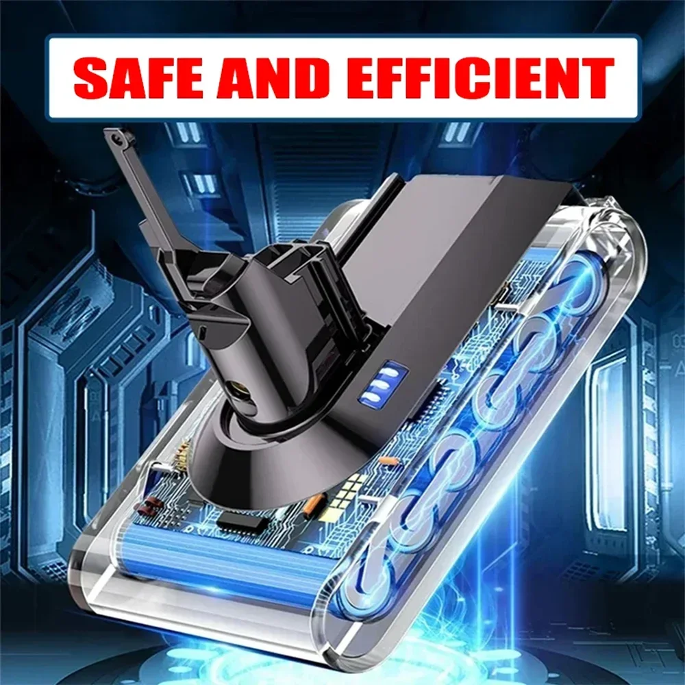 SV11 Battery 6800mAh 21.6V Lithium For Dyson V7 Battery Replacement for Motorhead Pro Trigger V7 Animal Car+Boat Fluffy
SV11 Battery 6800mAh 21.6V Lithium For Dyson V7 Battery Replacement for Motorhead Pro Trigger V7 Animal Car+Boat Fluffy