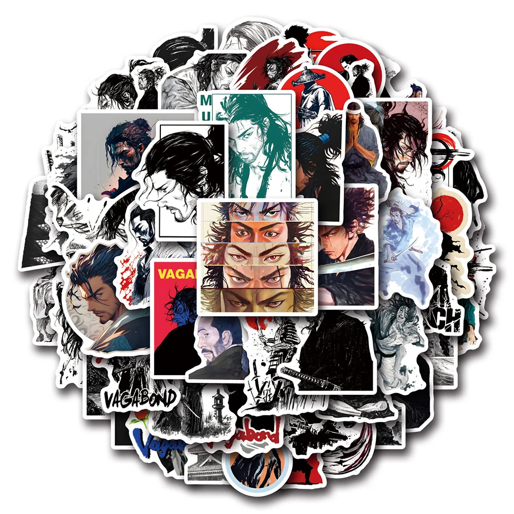 10/30/55/110pcs Cool Anime Vagabond Stickers Cartoon Sticker DIY Skateboard Notebook Phone Classic Japanese Manga Graffiti Decal
10/30/55/110pcs Cool Anime Vagabond Stickers Cartoon Sticker DIY Skateboard Notebook Phone Classic Japanese Manga Graffiti Decal