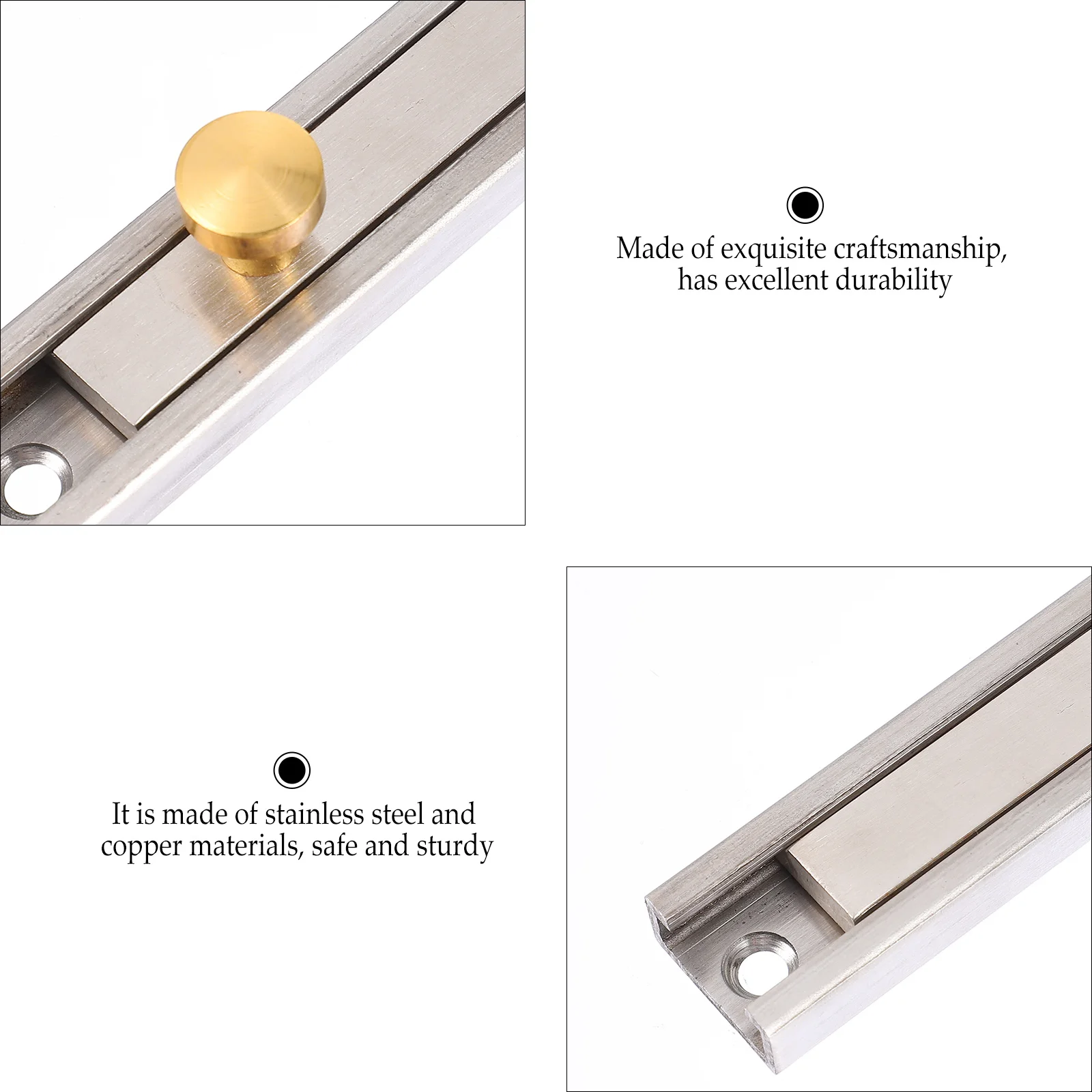 Anti-theft Door Bolt Plug Sliding Latch Stainless Slide Lock Home Replacement Heavy Duty Steel
Anti-theft Door Bolt Plug Sliding Latch Stainless Slide Lock Home Replacement Heavy Duty Steel