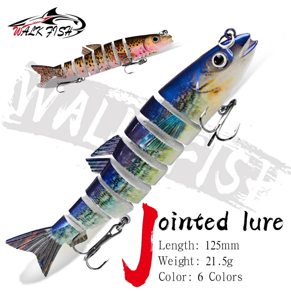 WALK FISH 1 шт. 12,5 см 21,5 г шарнирные воблеры, приманки для ловли щуки, пластиковая искусственная жесткая приманка, инструмент для ловли троллинга, карпа, морской окунь
WALK FISH 1 шт. 12,5 см 21,5 г шарнирные воблеры, приманки для ловли щуки, пластиковая искусственная жесткая приманка, инструмент для ловли троллинга, карпа, морской окунь