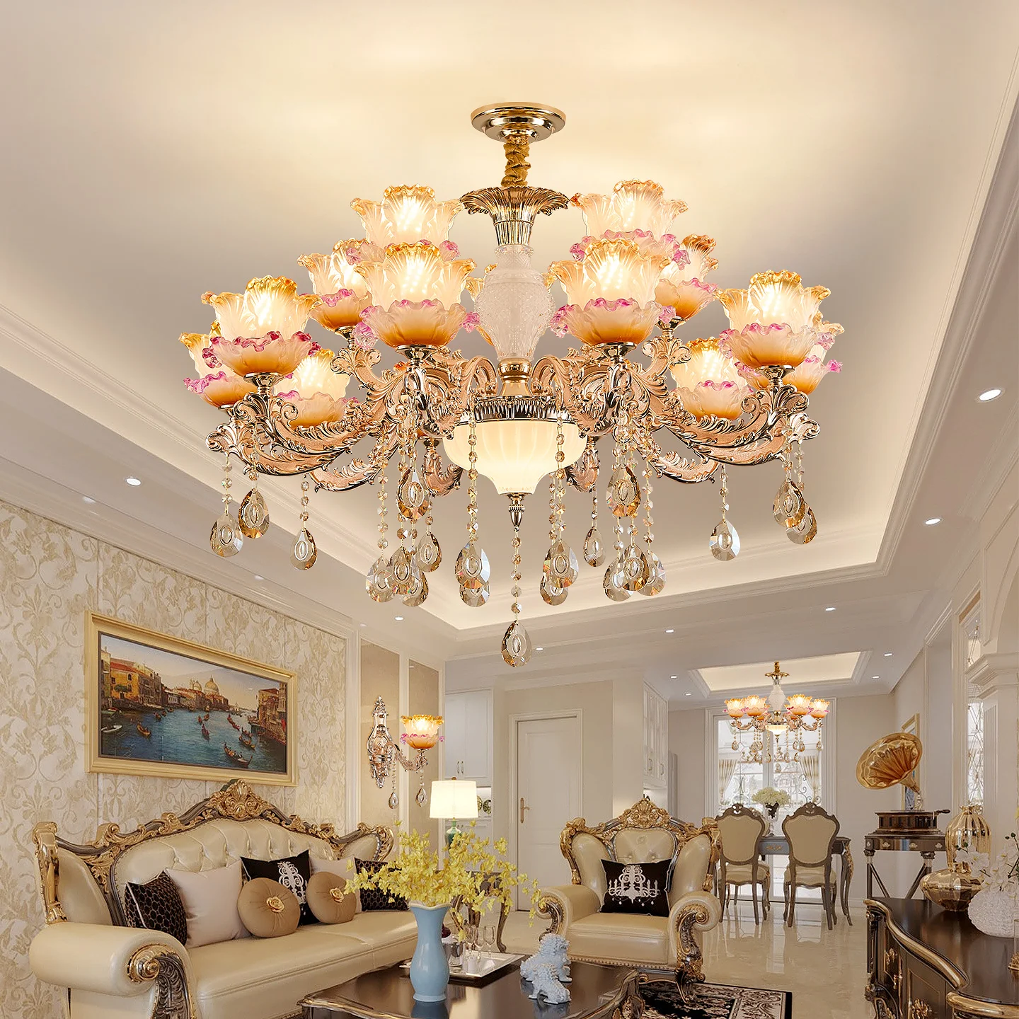 Atmosphere Minimalist Ceramic Bedroom Crystal Lamp Villa Light Stair Crystals Chandelier French Luxury Living Room Bedroom Lamps
Atmosphere Minimalist Ceramic Bedroom Crystal Lamp Villa Light Stair Crystals Chandelier French Luxury Living Room Bedroom Lamps