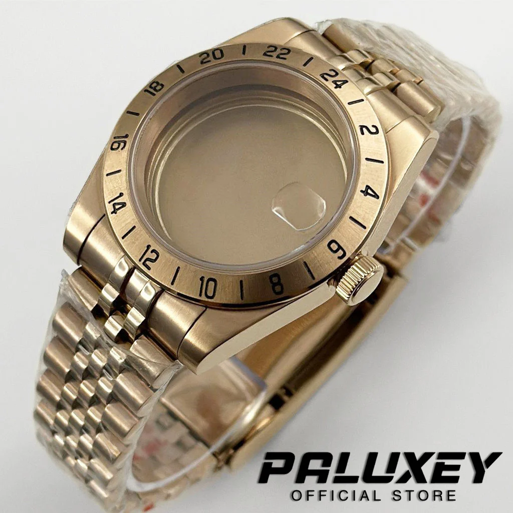 Rose Gold NH35 39mm Jubilee Bracelet With Sliding Lock Bay Series Sapphire Crystal Watch Case for NH34 NH35 NH36 NH38 Movement
Rose Gold NH35 39mm Jubilee Bracelet With Sliding Lock Bay Series Sapphire Crystal Watch Case for NH34 NH35 NH36 NH38 Movement