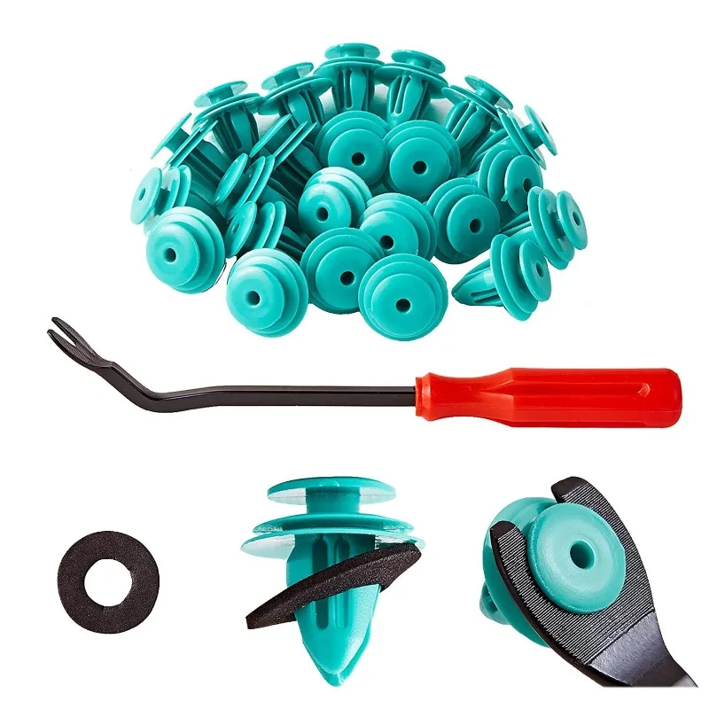 100Pcs Trim Door Panel Clips for Toyota Corolla Camry Sequoia Tundra with Fastener Remover Car Push Fastener Clips 90467-10188
100Pcs Trim Door Panel Clips for Toyota Corolla Camry Sequoia Tundra with Fastener Remover Car Push Fastener Clips 90467-10188