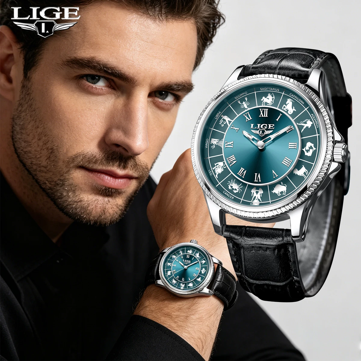 LIGE 2026 Men's Luxury Fashion Watch Waterproof Luminous Date Constellation Quartz Wristwatch Montre Pour Hommes Reloj Montre
LIGE 2026 Men's Luxury Fashion Watch Waterproof Luminous Date Constellation Quartz Wristwatch Montre Pour Hommes Reloj Montre