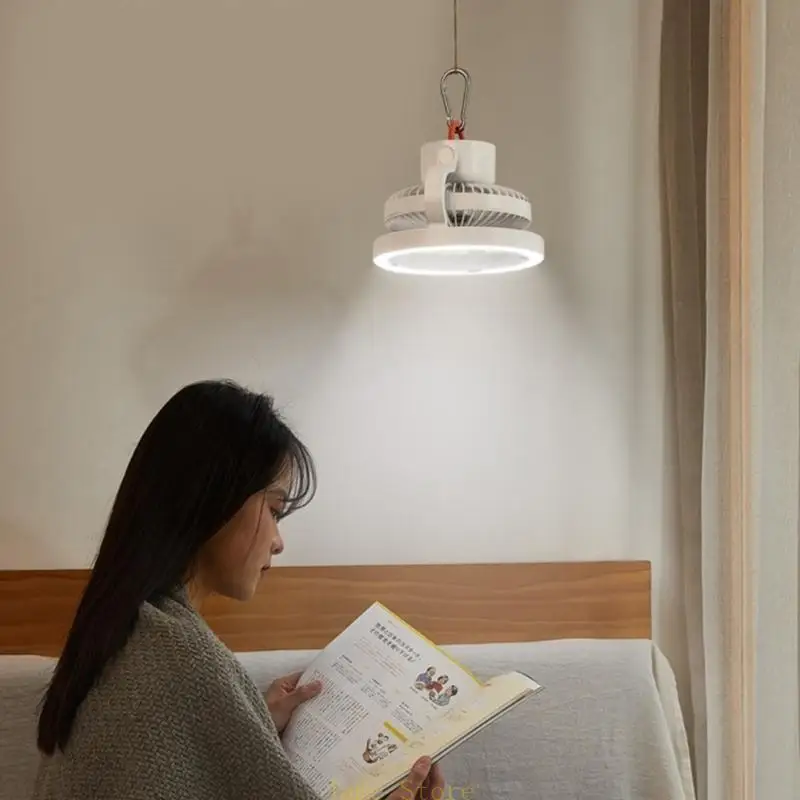 LX0B Portable LED Camping Lantern Ceiling Fan Rechargeable Camping Tent Fan Light for Camping Hiking Emergency- Light 8000mAh
LX0B Portable LED Camping Lantern Ceiling Fan Rechargeable Camping Tent Fan Light for Camping Hiking Emergency- Light 8000mAh