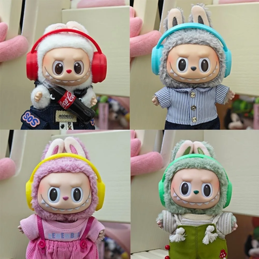 Cute Earphone Headset for Labubu I II 17cm Mini Plush Doll Decoration Labubu Headphone Fashion DIY Doll Accessories Girls Gift
Cute Earphone Headset for Labubu I II 17cm Mini Plush Doll Decoration Labubu Headphone Fashion DIY Doll Accessories Girls Gift