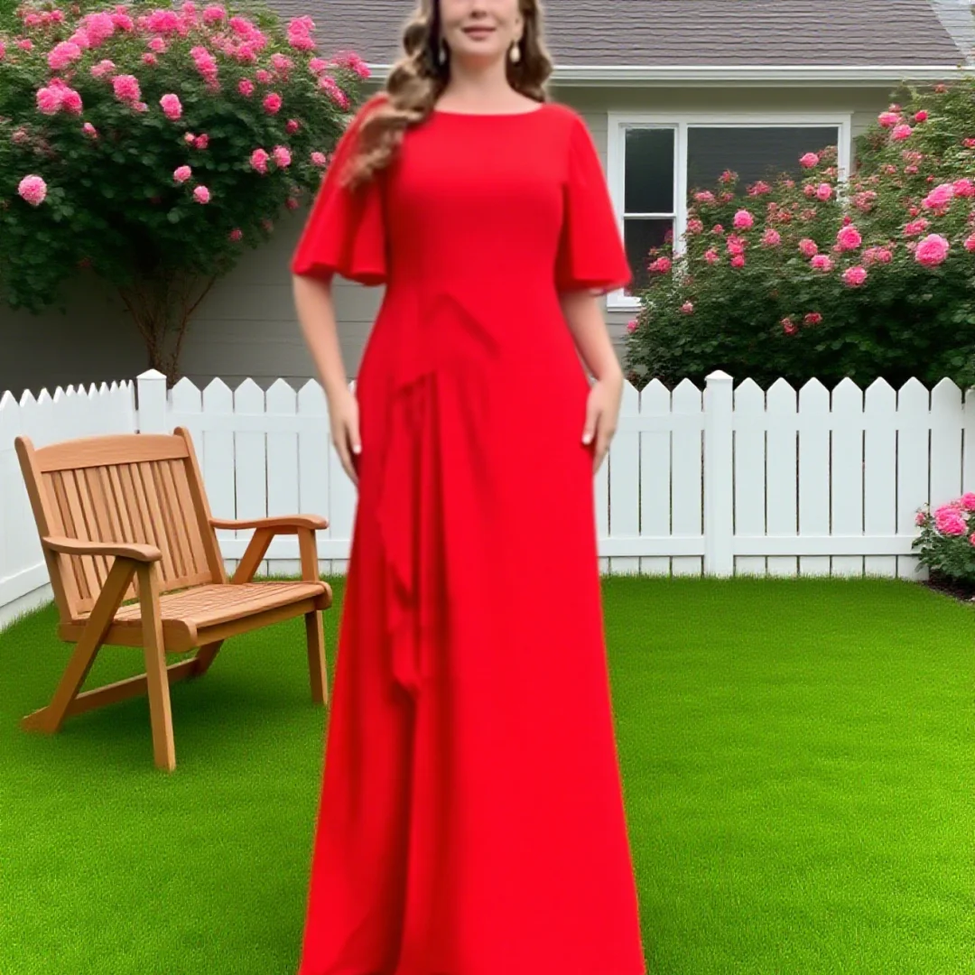 Customized elegant beaded chiffon pleated floor-length wedding party dress for the bride's mother, formal evening gown
Customized elegant beaded chiffon pleated floor-length wedding party dress for the bride's mother, formal evening gown