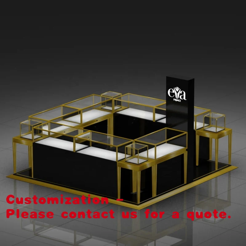 custom.Shopping Mall Modern Jewelry Kiosk Stainless Steel Gold Jewelry Showcase Jewelry Shop Furniture
custom.Shopping Mall Modern Jewelry Kiosk Stainless Steel Gold Jewelry Showcase Jewelry Shop Furniture