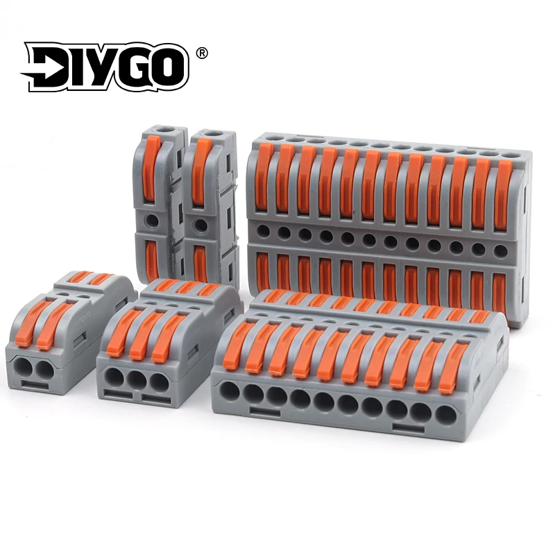 25/50/100PCS Quick Compact Electrical Butt Wire Cable Connector 1-12Pin Plug-in Terminal Home Wiring Module Junction Box 222
25/50/100PCS Quick Compact Electrical Butt Wire Cable Connector 1-12Pin Plug-in Terminal Home Wiring Module Junction Box 222 