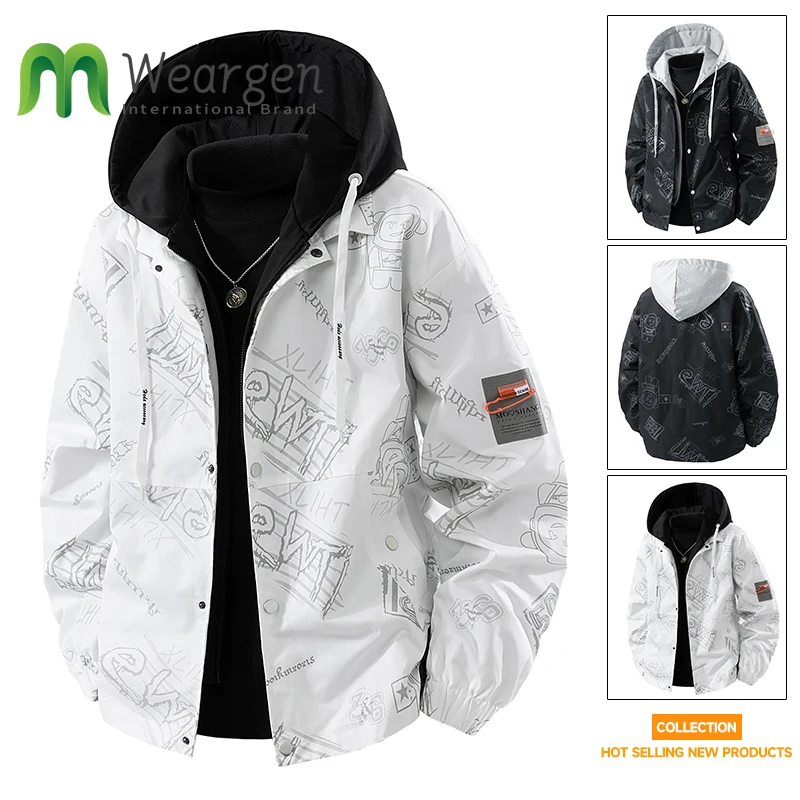 Men's Spring Autumn Jacket High Quality Astronaut Print Hooded Versatile Top for All Seasons
Men's Spring Autumn Jacket High Quality Astronaut Print Hooded Versatile Top for All Seasons