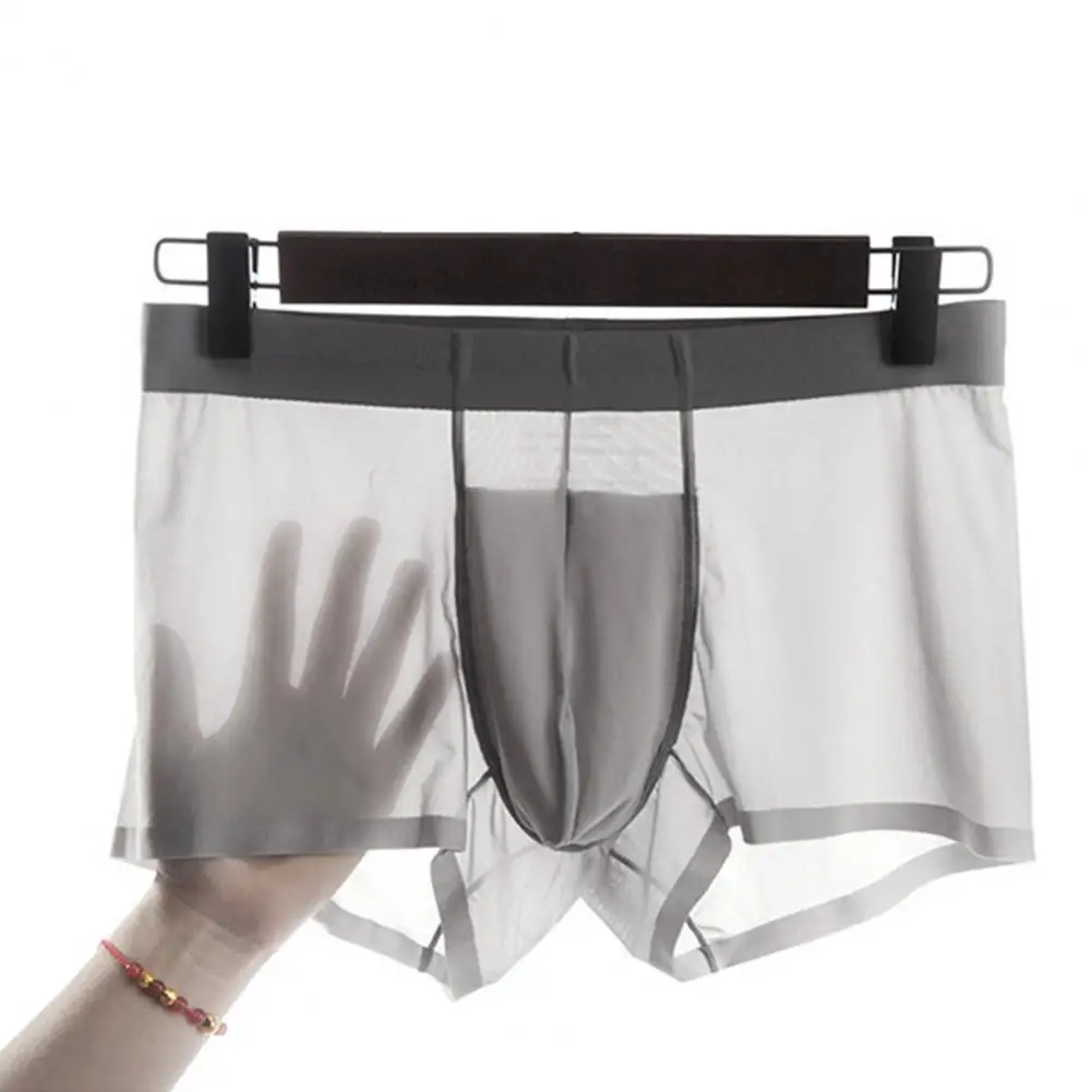 High Elasticity Boxers Men Boxer Underwear Men's Seamless Ice Silk Boxer Briefs High Elasticity Mid-rise Underwear for Tight Cut 
High Elasticity Boxers Men Boxer Underwear Men's Seamless Ice Silk Boxer Briefs High Elasticity Mid-rise Underwear for Tight Cut
