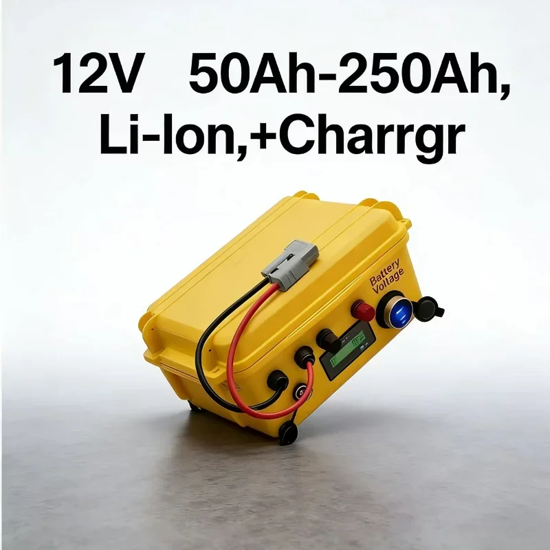 Waterproof 12V Lithium Battery 60Ah 80Ah 100Ah 150Ah 200Ah Rechargeable Li-ion Power Source for Trolling Motor, Fishing Boat, In
Waterproof 12V Lithium Battery 60Ah 80Ah 100Ah 150Ah 200Ah Rechargeable Li-ion Power Source for Trolling Motor, Fishing Boat, In