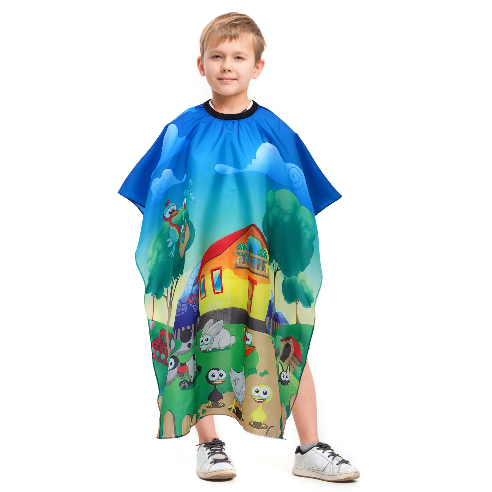 Kids Hair Cutting Cape Lightweight Waterproof Hairdressing Apron Cartoon Design Adjustable Neck Size Long Cover Legs Home Salon
Kids Hair Cutting Cape Lightweight Waterproof Hairdressing Apron Cartoon Design Adjustable Neck Size Long Cover Legs Home Salon