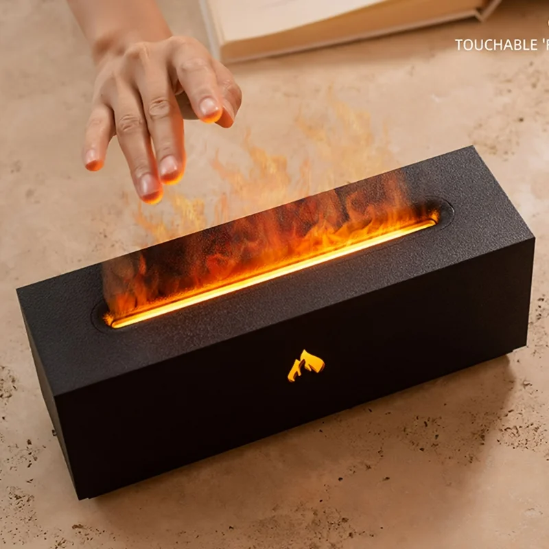 1pc Portable Flame Air Humidifier With No-Water Auto-Off Protection - Perfect For , Office, Or Yoga Humidifier Black With Led N
1pc Portable Flame Air Humidifier With No-Water Auto-Off Protection - Perfect For , Office, Or Yoga Humidifier Black With Led N