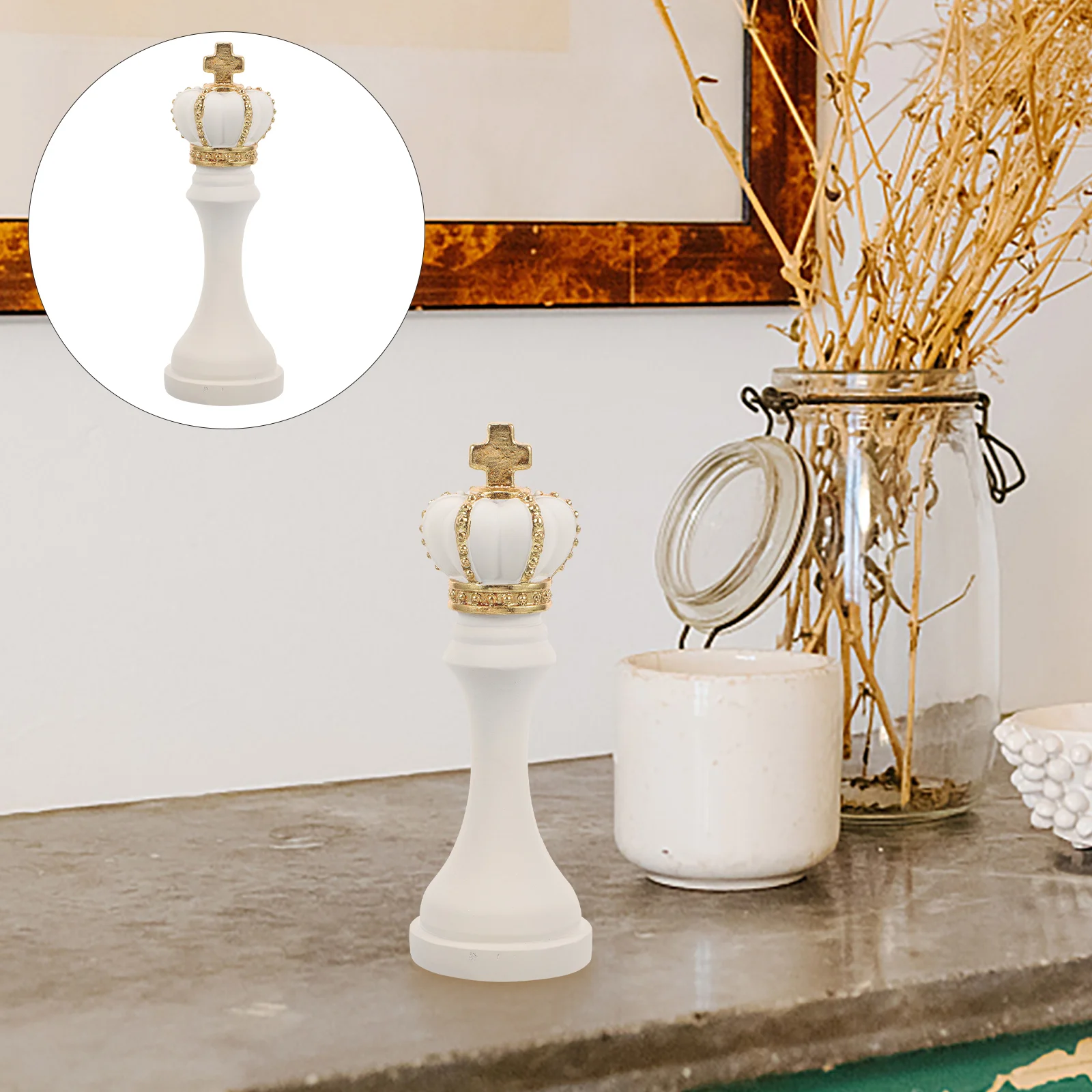 Housewarming Chess Status Ornaments Vintage Decor Resin Statue for Cabinet Sculptures Home
Housewarming Chess Status Ornaments Vintage Decor Resin Statue for Cabinet Sculptures Home