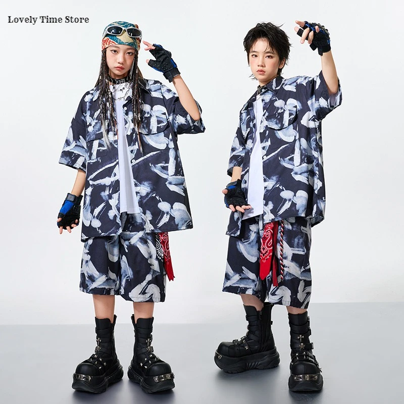 Hip Hop Boys Graffiti Shirt Street Dance Shorts Girls K-pop Summer Blouse Clothes Set Kids Teen Streetwear Children Jazz Costume
Hip Hop Boys Graffiti Shirt Street Dance Shorts Girls K-pop Summer Blouse Clothes Set Kids Teen Streetwear Children Jazz Costume