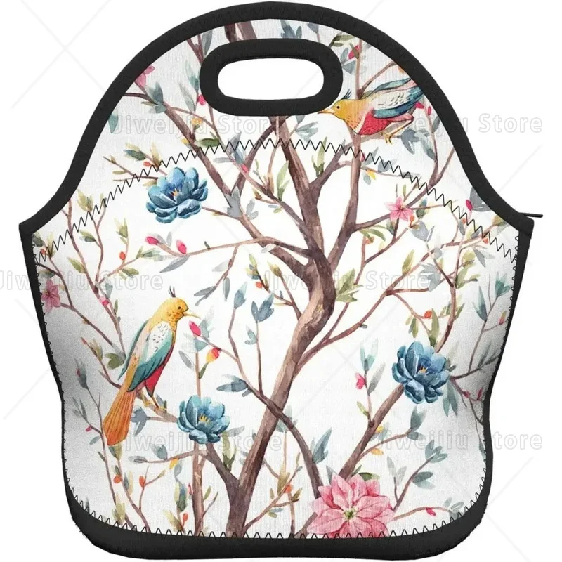 Watercolor Spring Flower Bird Lunch Bag Insulated Tote Bags Reusable Box Leakproof Cooler Container
Watercolor Spring Flower Bird Lunch Bag Insulated Tote Bags Reusable Box Leakproof Cooler Container