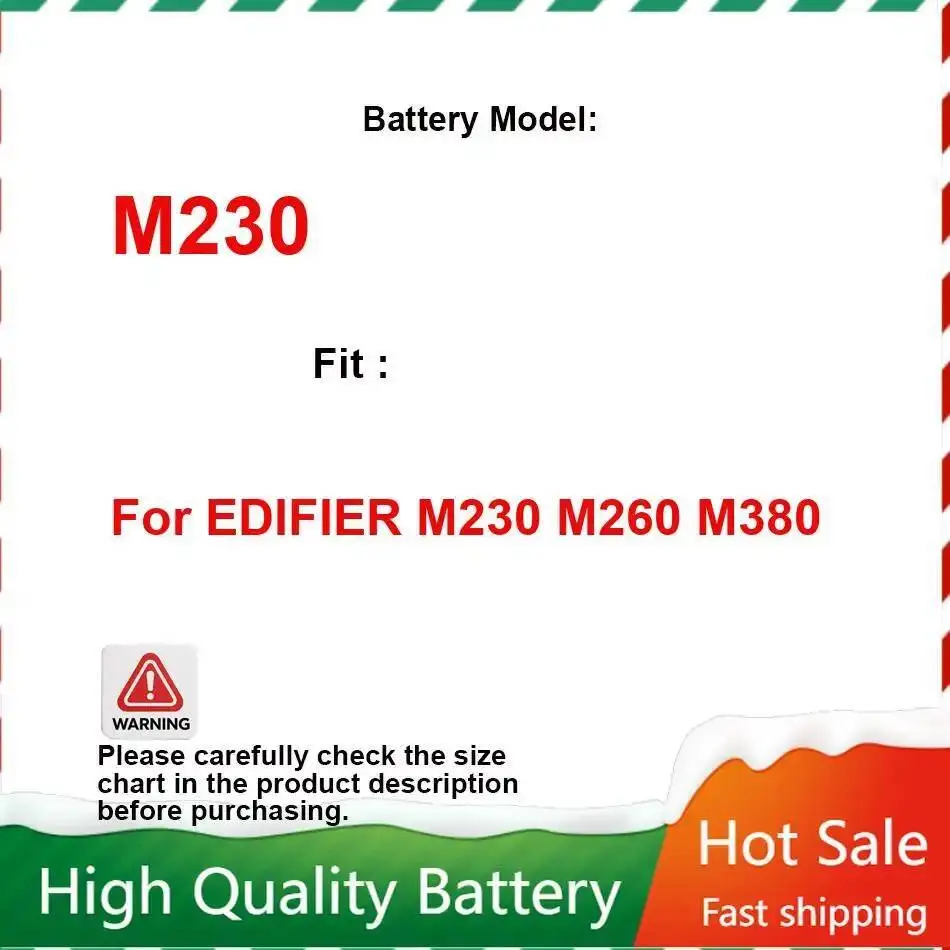 Батарея динамика Bluetooth 2750 мАч для EDIFIER M230 M260 M380, Bluetooth-динамик M230, долговечная и сменная батарея
Батарея динамика Bluetooth 2750 мАч для EDIFIER M230 M260 M380, Bluetooth-динамик M230, долговечная и сменная батарея
