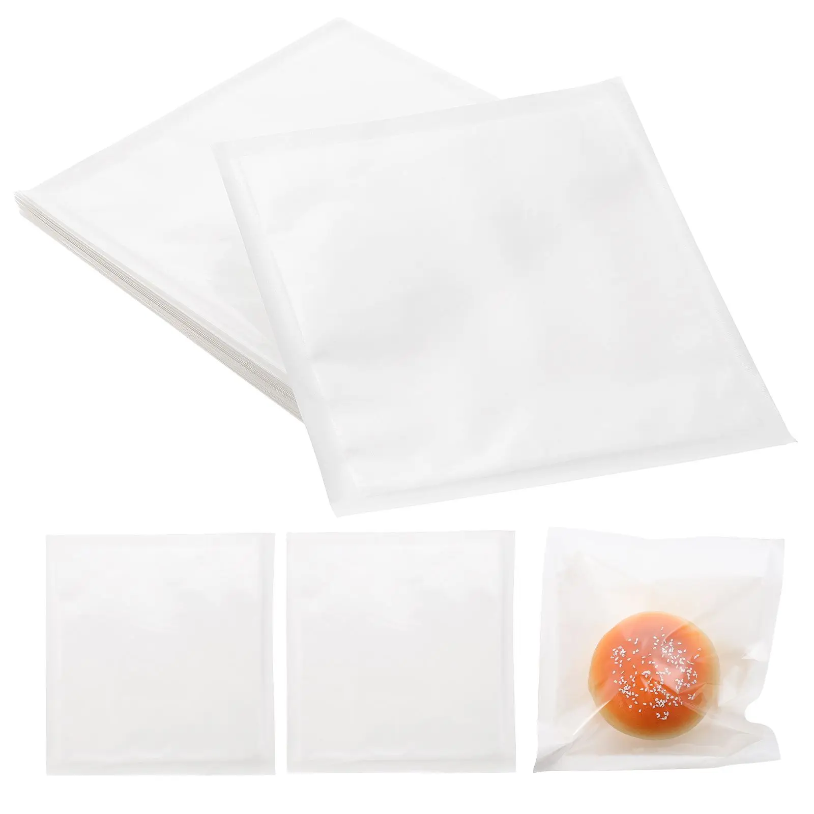 50pcs Bread Set Food Storage White Paper Bakery Sandwich Bag Cookie Packaging Cake Grocery Pouch Safe Sandwich Household
50pcs Bread Set Food Storage White Paper Bakery Sandwich Bag Cookie Packaging Cake Grocery Pouch Safe Sandwich Household
