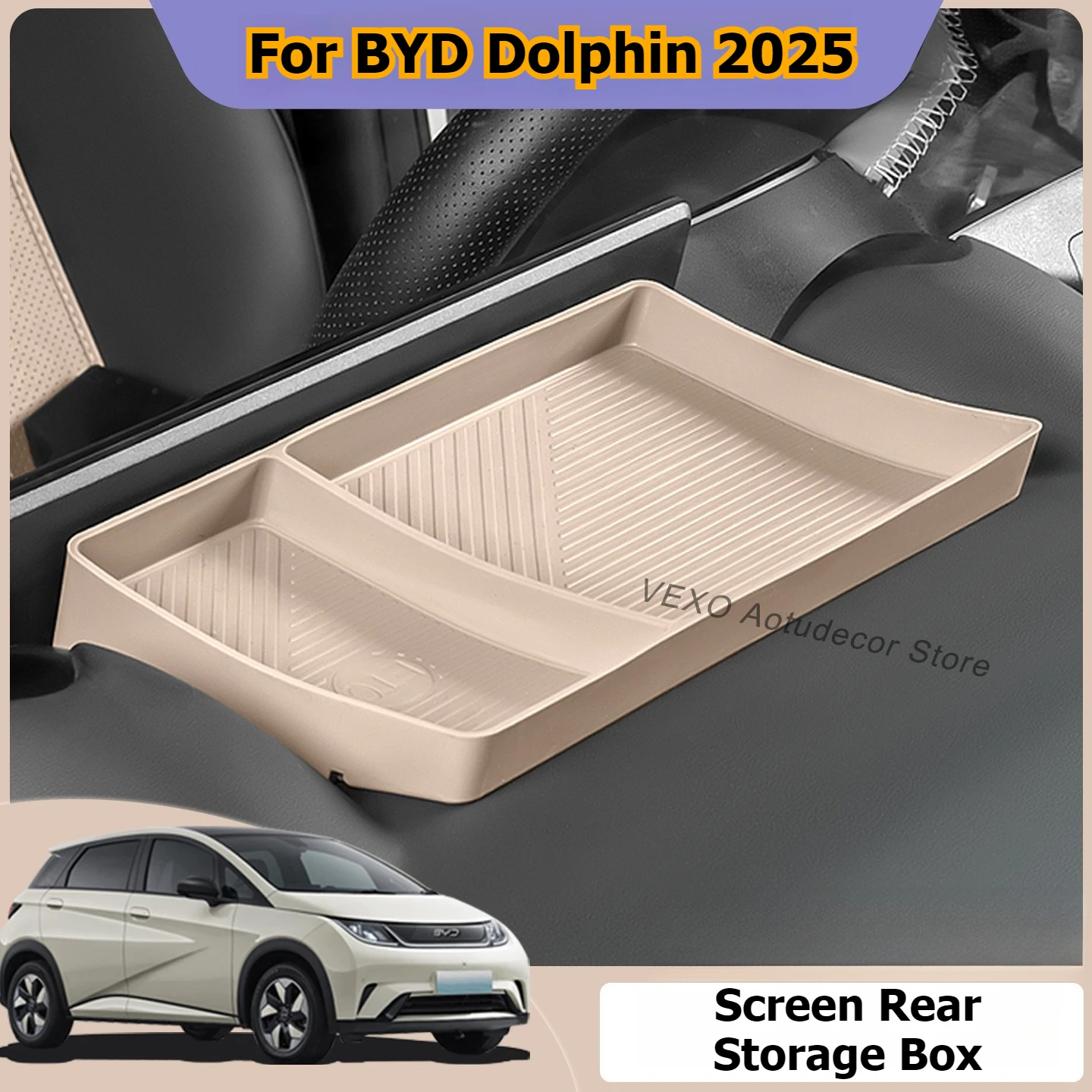 For BYD Dolphin 2025 Screen Rear Storage Box ETC Tray Tissue Holder Center Console Storage Organizer Behind Screen Accessories
For BYD Dolphin 2025 Screen Rear Storage Box ETC Tray Tissue Holder Center Console Storage Organizer Behind Screen Accessories