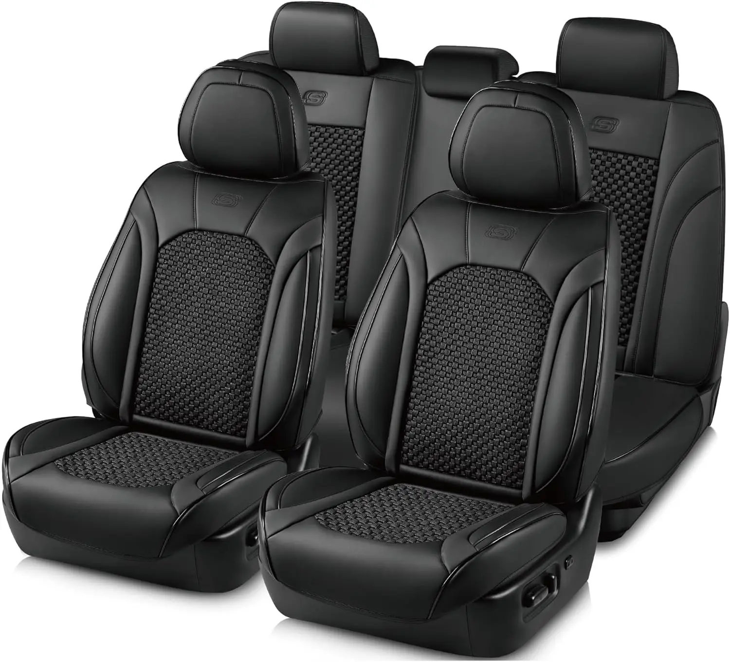 MAX Cushioning Car Seat Covers,Memory Foam Leather Covers, Air Cooled Car Cover Full Set,Car Seat Cushion Airbag
MAX Cushioning Car Seat Covers,Memory Foam Leather Covers, Air Cooled Car Cover Full Set,Car Seat Cushion Airbag