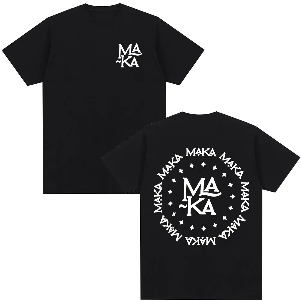 Rapper Maka Print Summer T-shirt Men's and women's hip Hop Punk trend Loose casual 100% cotton crew-neck short-sleeved T-shirt
Rapper Maka Print Summer T-shirt Men's and women's hip Hop Punk trend Loose casual 100% cotton crew-neck short-sleeved T-shirt