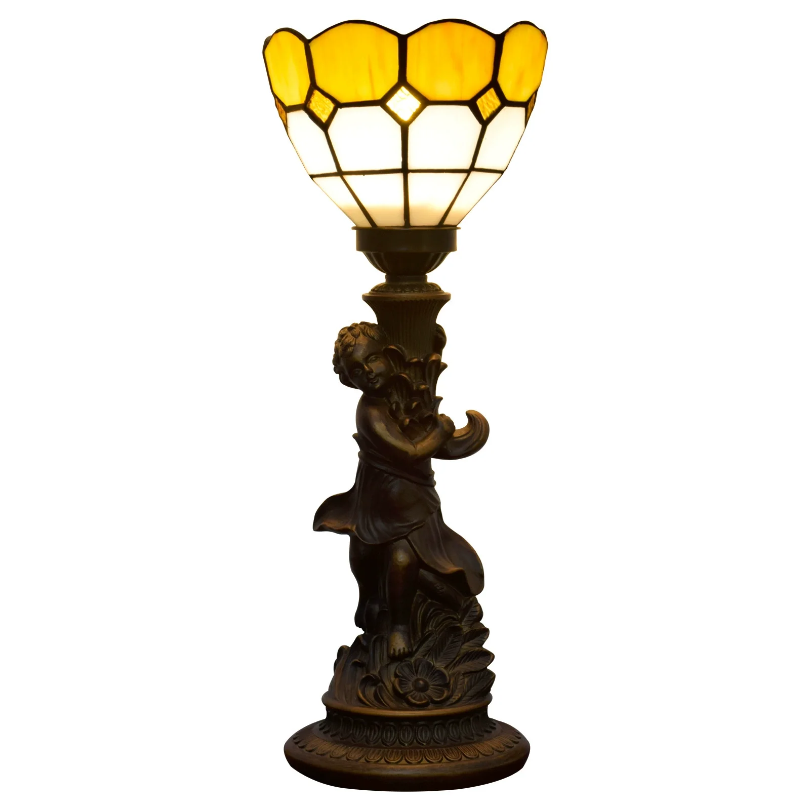6inch 15cm Little Boy Base Vintage Yellow Mediterranean Stained Glass Lampshade Restaurant Desk Lamp Bedroom Bedside Table Lamp
6inch 15cm Little Boy Base Vintage Yellow Mediterranean Stained Glass Lampshade Restaurant Desk Lamp Bedroom Bedside Table Lamp