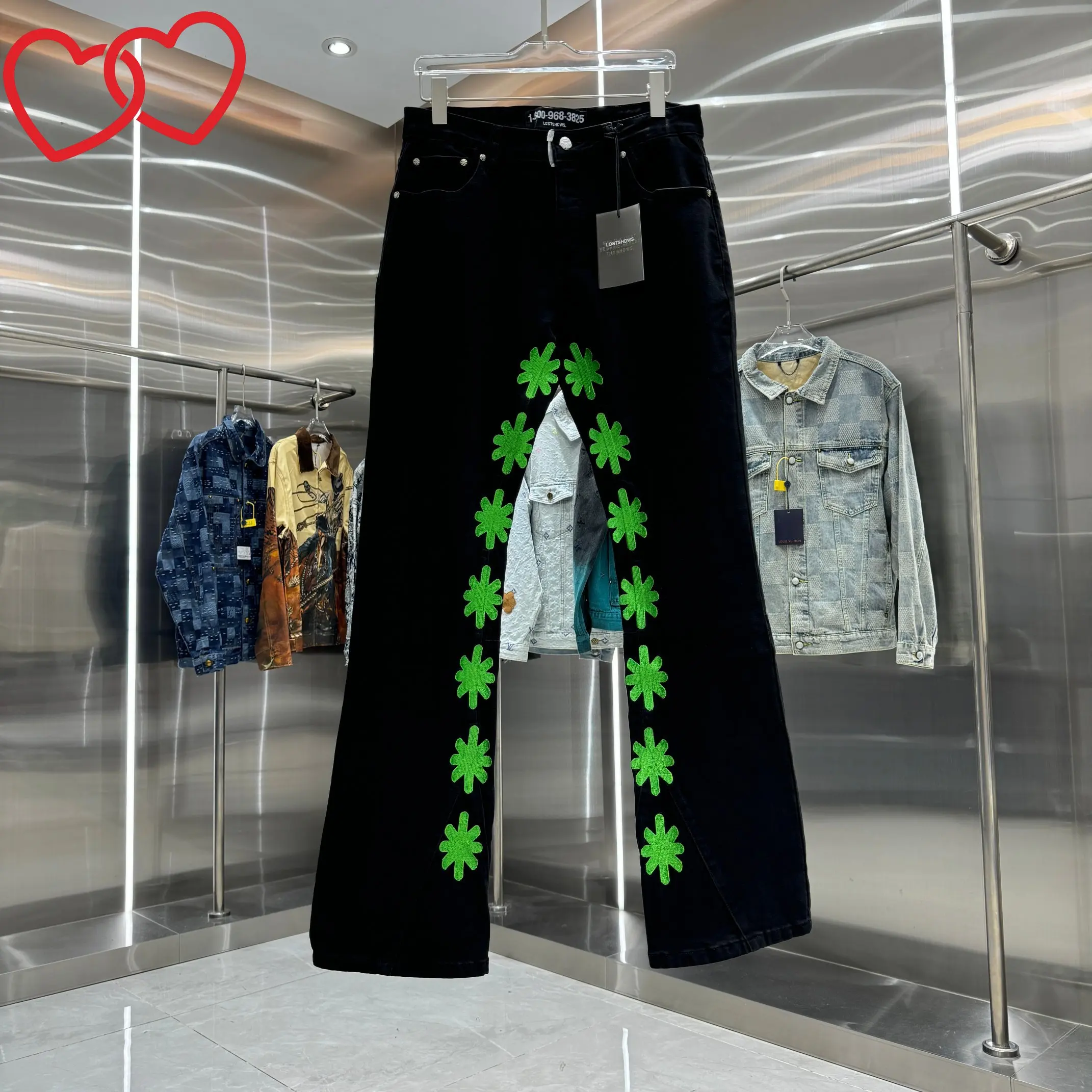 Новые американские джинсы High Street LOST SHDWS, мужская уличная одежда, классические роскошные джинсовые брюки с простой вышивкой логотипа для мужчин
Новые американские джинсы High Street LOST SHDWS, мужская уличная одежда, классические роскошные джинсовые брюки с простой вышивкой логотипа для мужчин
