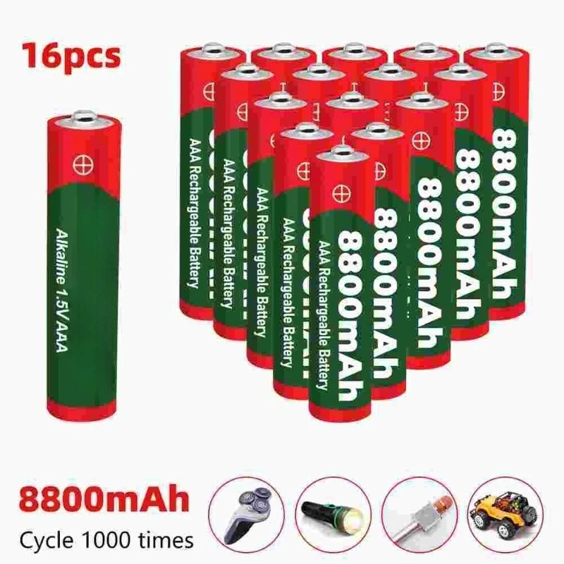 1.5V 8800mAh rechargeable battery NI-MH battery, suitable for LED light toys MP3 new
1.5V 8800mAh rechargeable battery NI-MH battery, suitable for LED light toys MP3 new