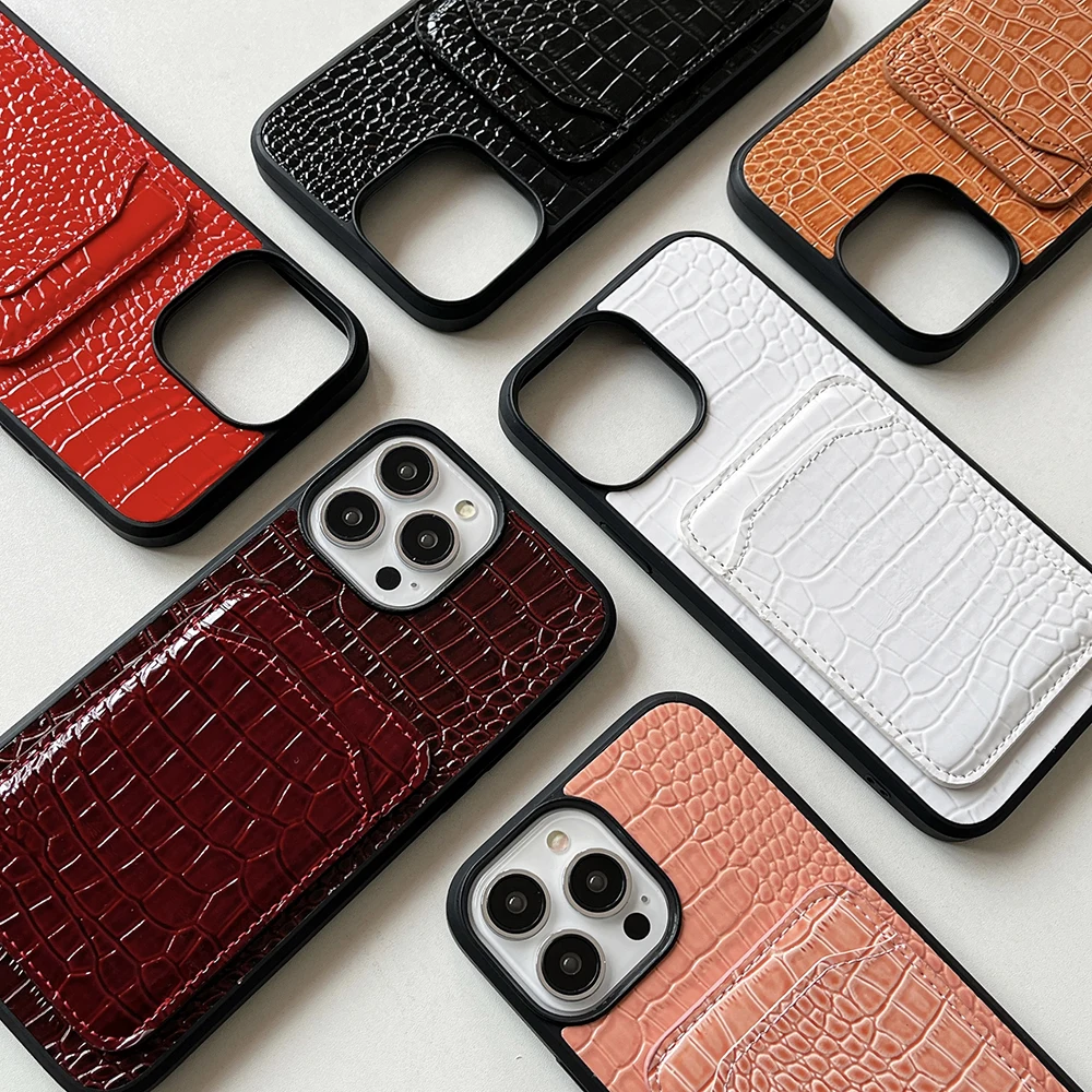 Premium Alligator Pattern Credit Card Holder Phone Case For iPhone 14 Pro Max 12 13 mini 11 XR XS Max 7 8 Plus Leather Covers
Premium Alligator Pattern Credit Card Holder Phone Case For iPhone 14 Pro Max 12 13 mini 11 XR XS Max 7 8 Plus Leather Covers
