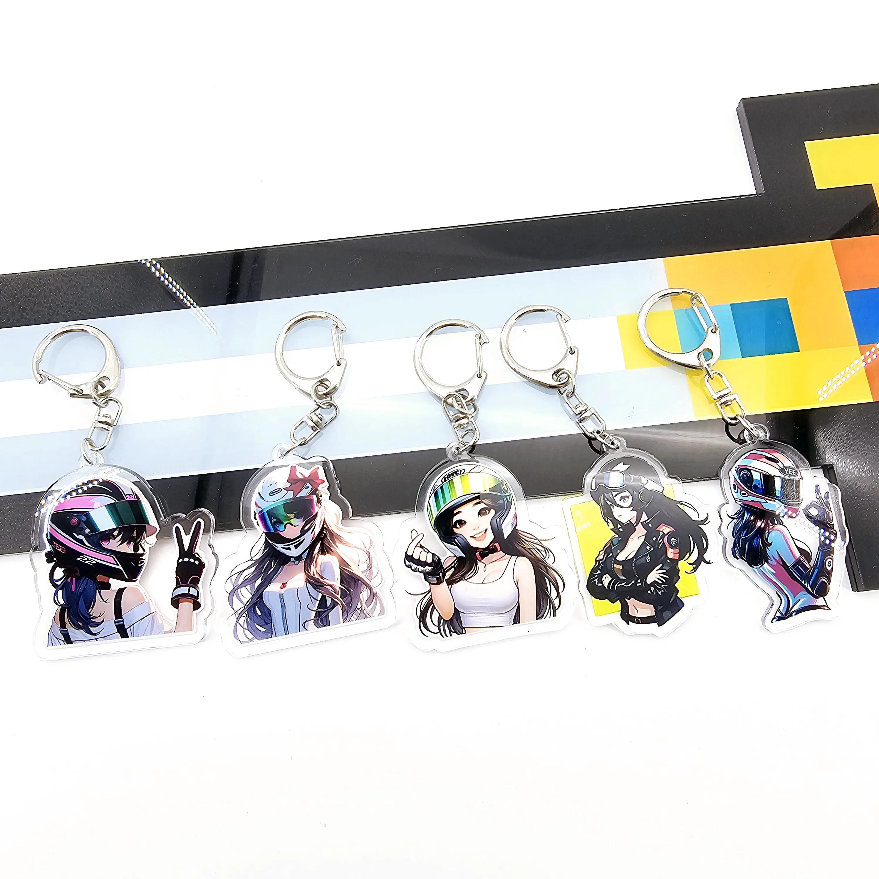 Cute Cartoon Biker Sexy Girl Jewelry Accessories Anime&Manga Girl Christmas Gift For Girl Friend llaveros
Cute Cartoon Biker Sexy Girl Jewelry Accessories Anime&Manga Girl Christmas Gift For Girl Friend llaveros