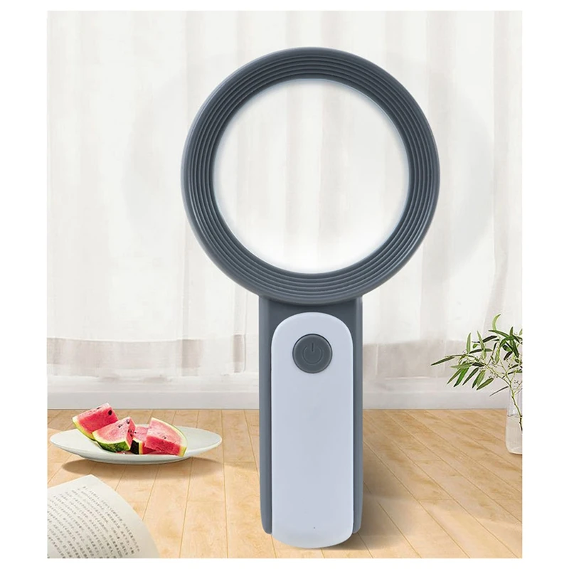 Illuminated Handheld Magnifier 30X 18 LED Illuminated Magnifier Suitable For Elderly People Reading
Illuminated Handheld Magnifier 30X 18 LED Illuminated Magnifier Suitable For Elderly People Reading